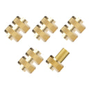 Easy Soaker™ Solid Brass 2-Way Couplers with 1-Brass End Cap - Discount Indoor Gardening