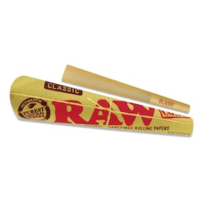 RAW Classic Cones King Size 3 Cones/Pack - Box of 32 - Discount Indoor Gardening