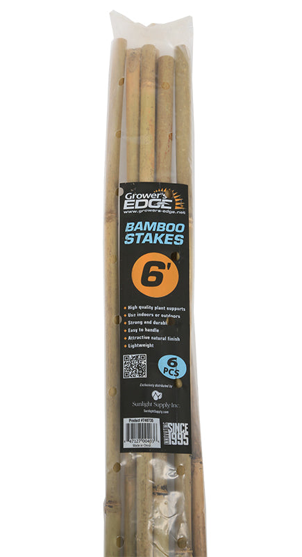 Natural Bamboo Stakes - Discount Indoor Gardening