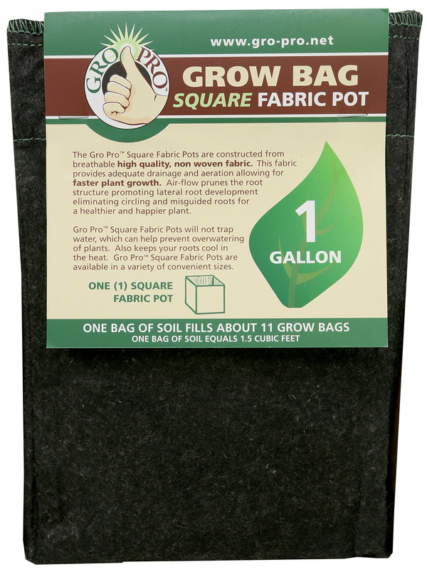 Grow Bag Square Fabric Pot - Discount Indoor Gardening
